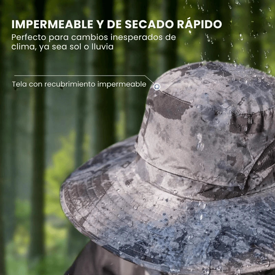 Zelva - Sombrero de sol con doble ventilador