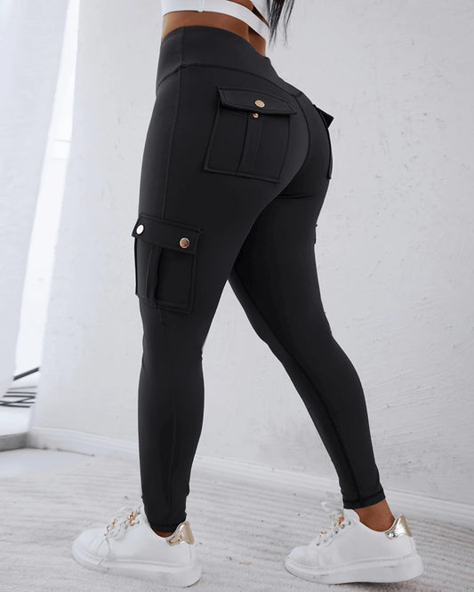 Leggings Cargo Levanta Glúteos y Control de Abdomen