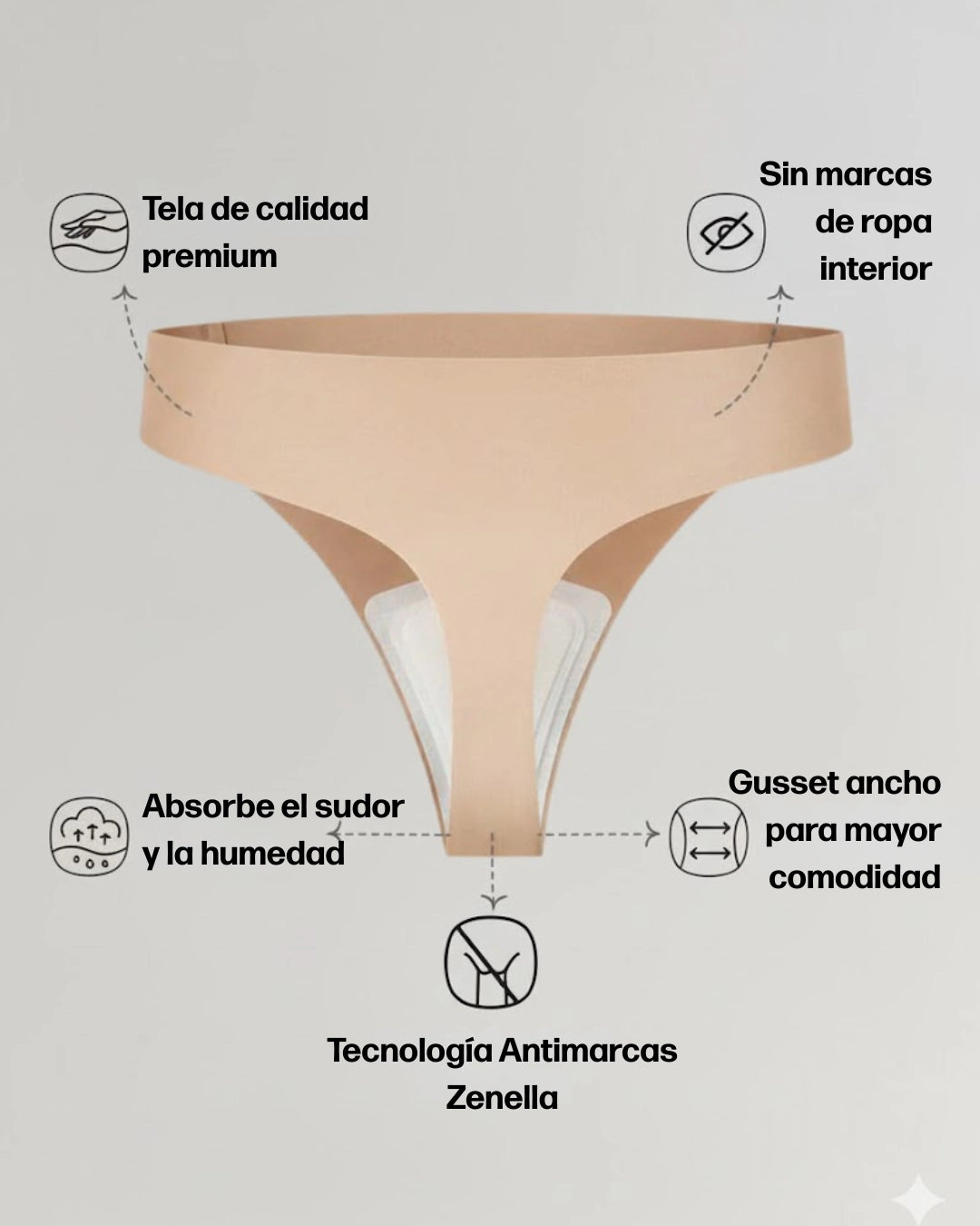 NUA | Tanga Invisible sin Marcas